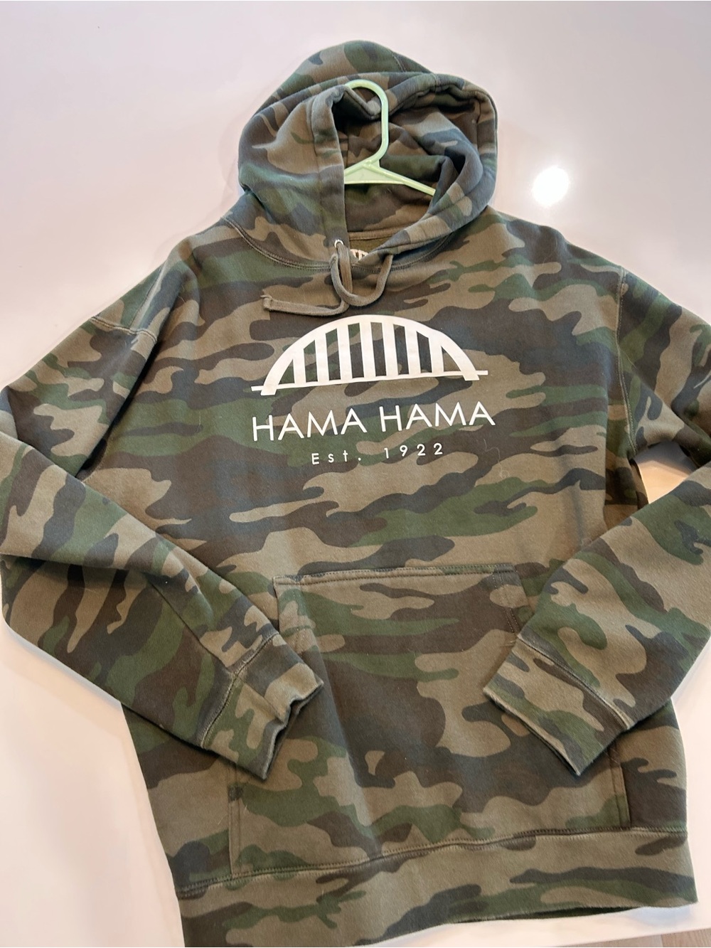 Camo Hooded Sweatshirt - Green Camo